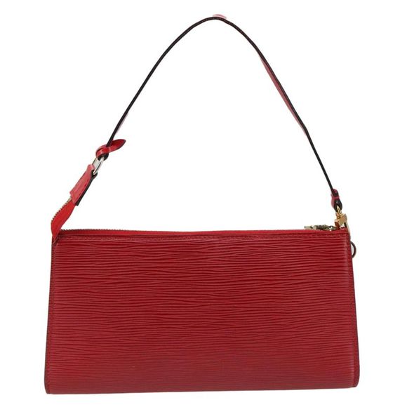 Louis Vuitton Pochette Accessoire Red Leather Clutch Bag (Pre-Owned) - Picture 2 of 16